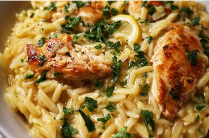Lemon Chicken Orzo