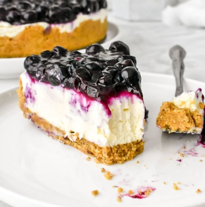 No Bake Blueberry Cheesecake