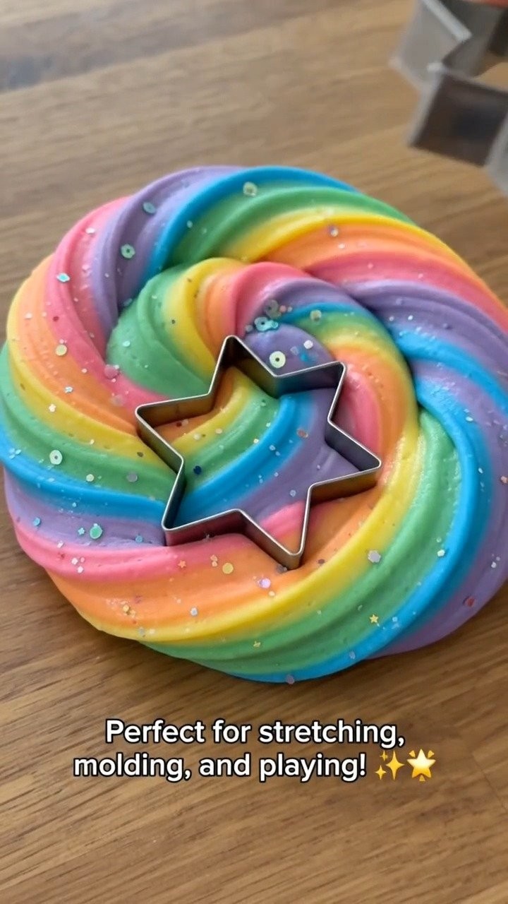 Maisstärke und Geschirrseife: Bubbles-Teig für weichen, dehnbaren, sensorischen Spaß mit fluffiger, bubble-artiger Textur ✨ Speichern Sie dieses Projekt!