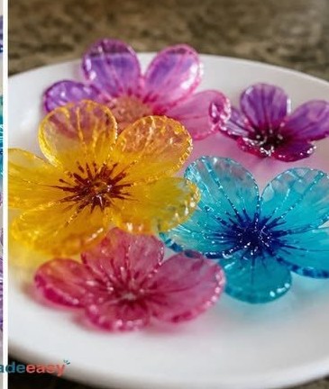 Einfache Anleitung zur Herstellung von Klebe-Blumen-Fensterbildern zu Hause ❤️