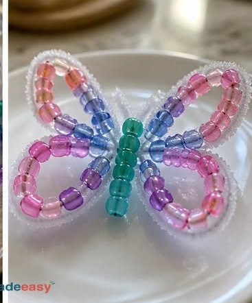 Einfache Anleitung, wie man Kristall-Schmetterlingsflügel zu Hause macht ❤️
