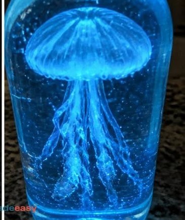 Einfache Anleitung zur Herstellung eines leuchtenden Quallenjar bei dir zu Hause ❤️