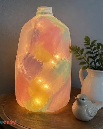 Einfache Anleitung zum Herstellen einer Milchkanne-Fee-Leuchte zu Hause ❤️