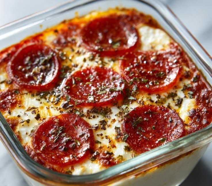 Cottage Cheese Pizza Bowl