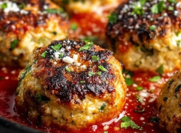 Juicy Baked Chicken Ricotta Meatballs