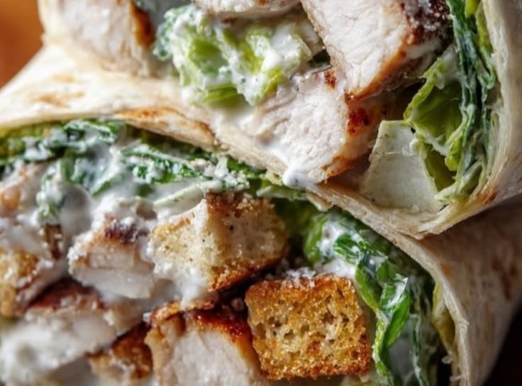 Ultimate Chicken Caesar Wraps