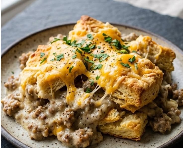 Biscuits and Gravy Casserole
