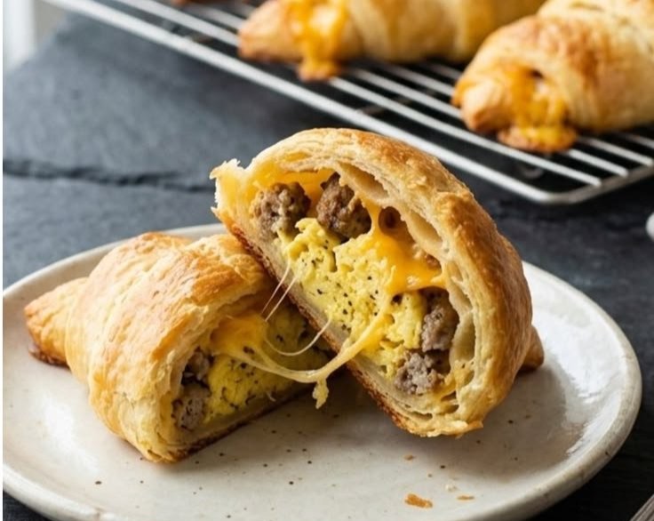 Sausage and Egg Crescent Roll Breakfast