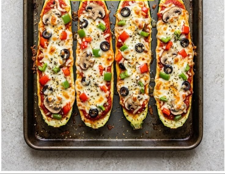 Zucchini Pizza Boats