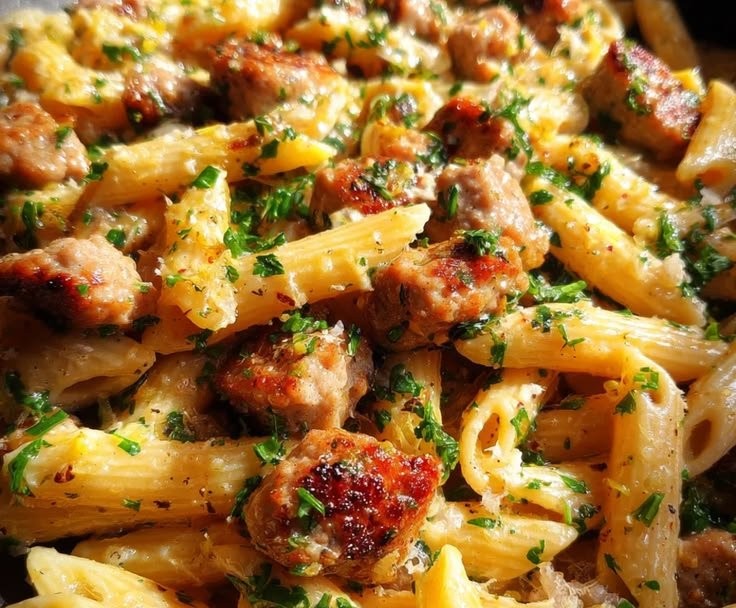 Creamy Sweet Chili Honey Garlic Sausage Pasta