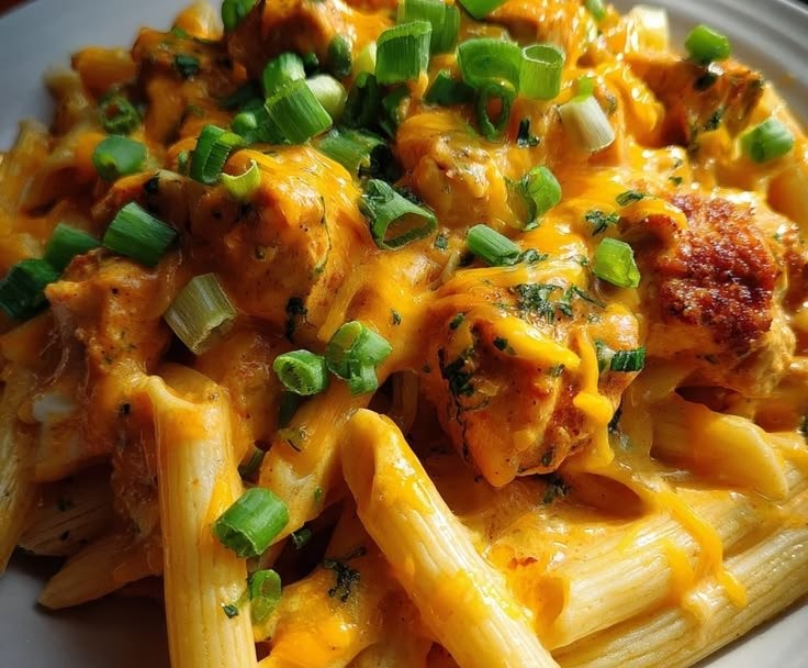 Creamy Cajun Buffalo Chicken Pasta