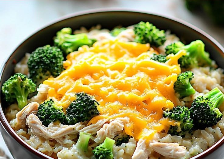 Cheesy Garlic Chicken and Broccoli Casserole