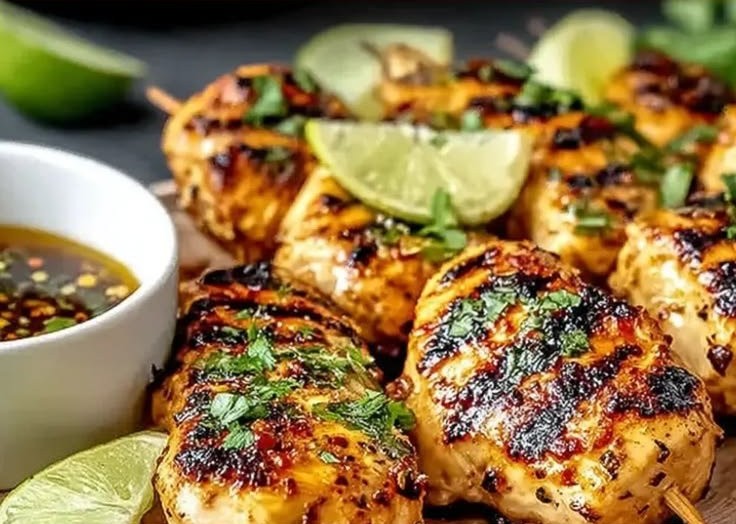 Grilled Chicken with Lime and Soy Marinade