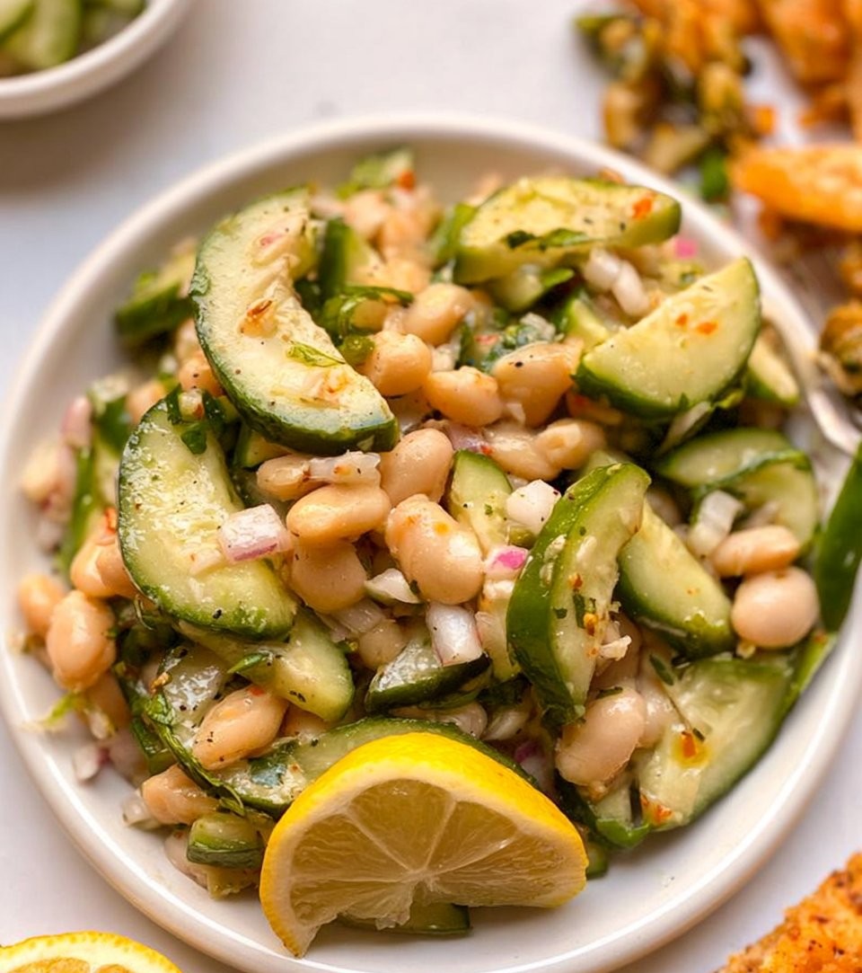 Dilly White Bean Cucumber Salad
