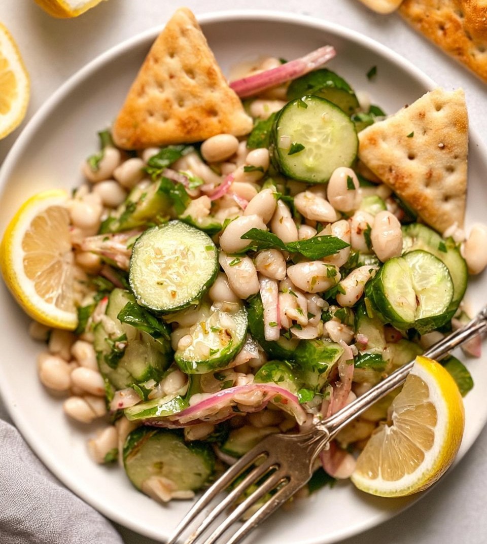 Dilly White Bean Cucumber Salad
