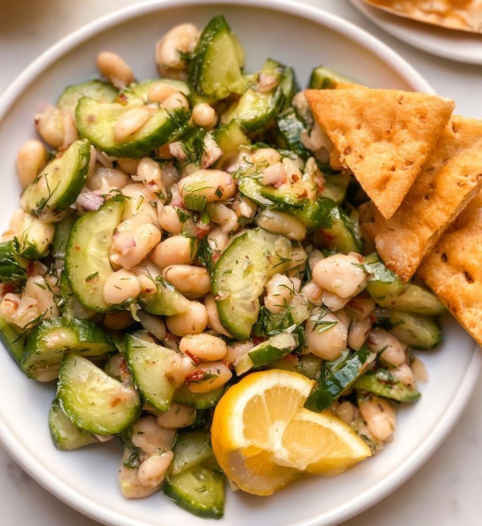 Dilly White Bean Cucumber Salad