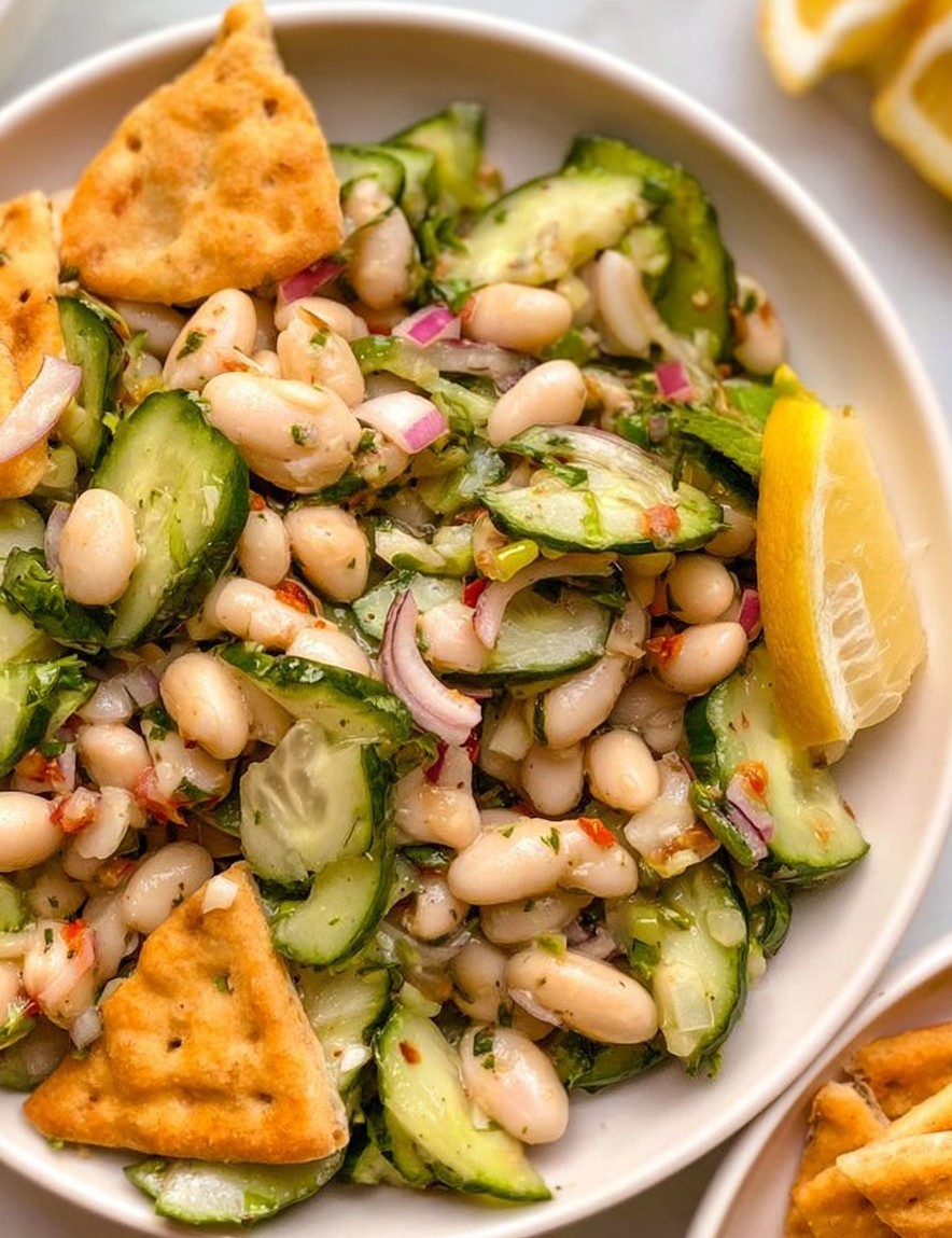 Dilly White Bean Cucumber Salad