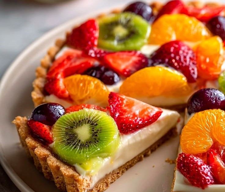 Perfect Fruit Pizza with Shortbread Crust