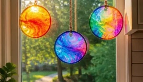 DIY Glue Suncatchers