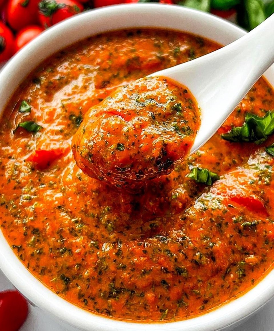 Cherry Tomatoes With Basil Pesto