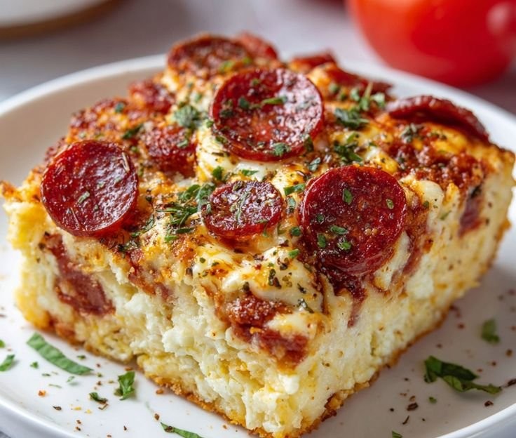 High-Protein Cottage Cheese Pizza Bake