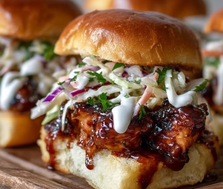 Honey Chipotle Garlic Chicken Sliders