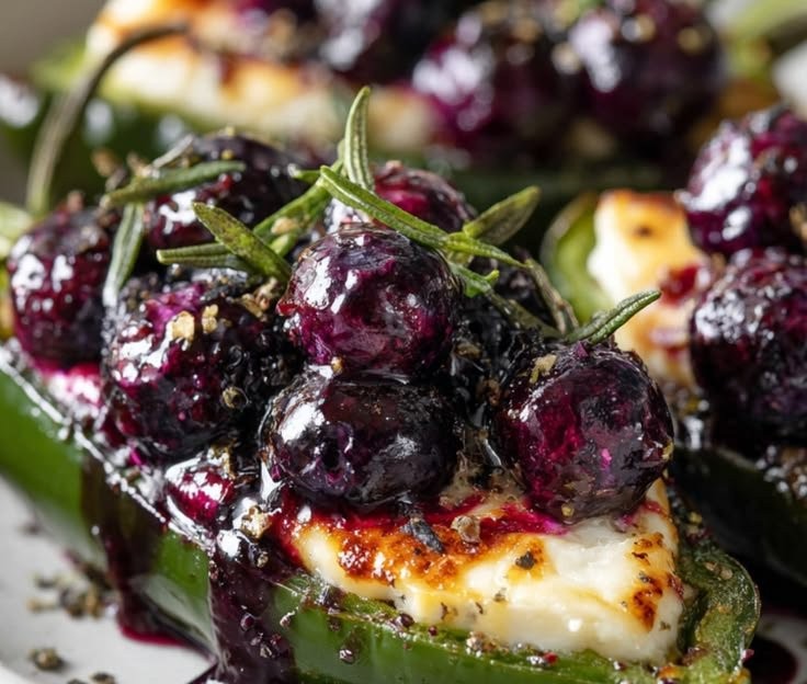 Blueberry Brie Jalapeño Poppers