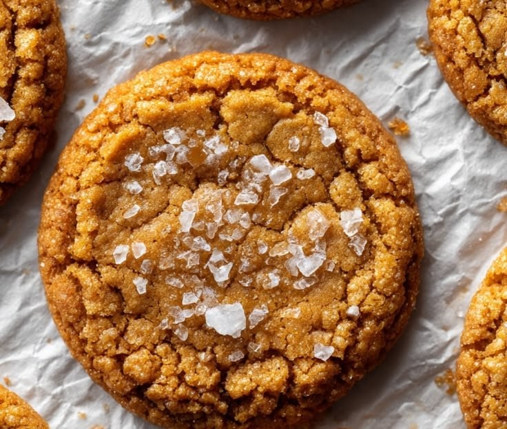 Chewy Salted Honey Cookies