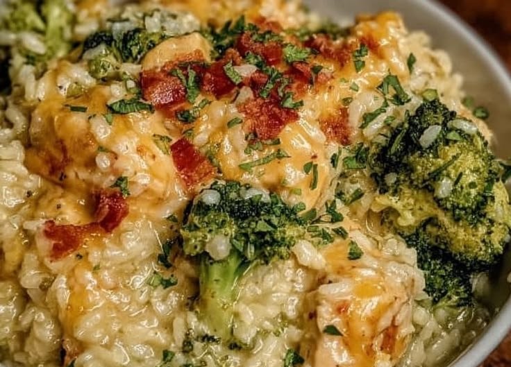 Crockpot Cheddar Chicken with Broccoli and Rice