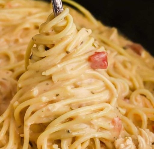 Slow Cooker Cheesy Chicken Spaghetti Recipe
