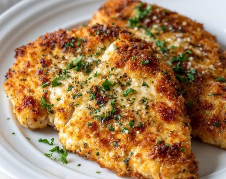 Crispy Chicken Cutlets with Cottage Cheese Crust