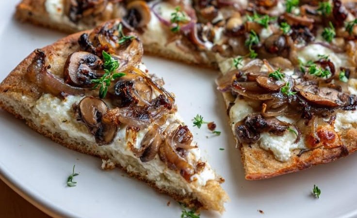 15-Minute Mushroom Onion White Pizza Your Family Will Crave