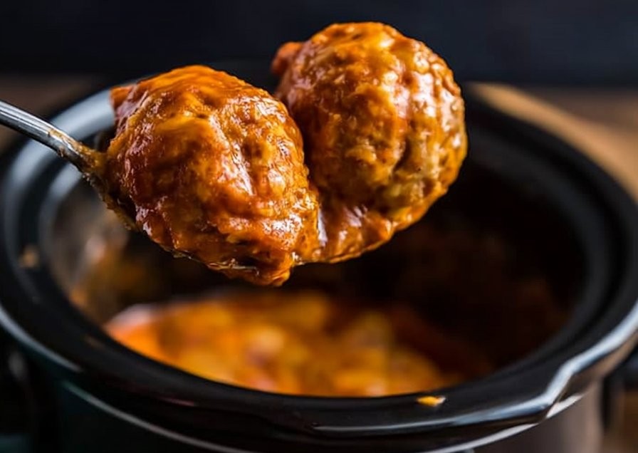 Slow Cooker Enchilada Meatballs