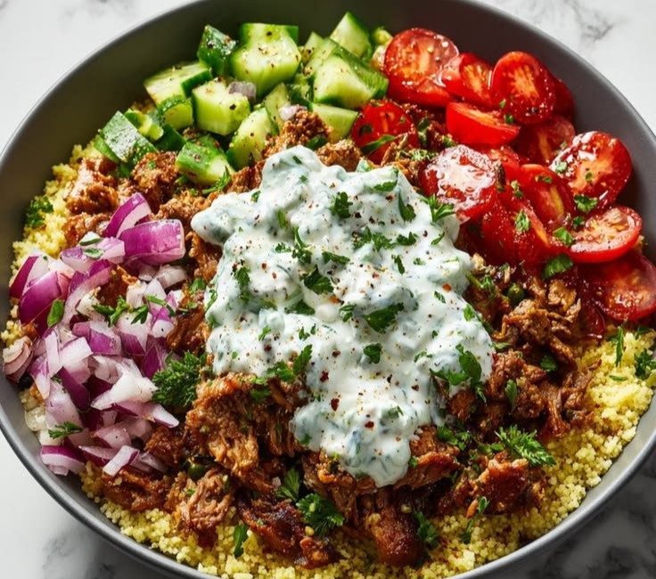 Ground Turkey Gyro Bowls