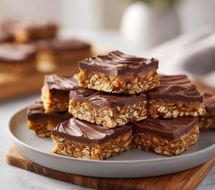 Greek Yogurt Chocolate Peanut Butter Protein Bars