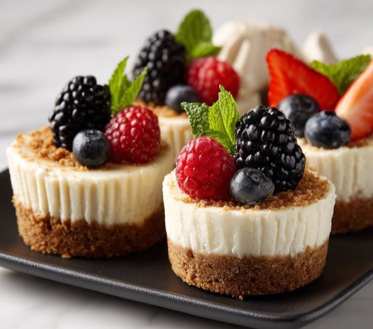 Mini Protein Cheesecakes
