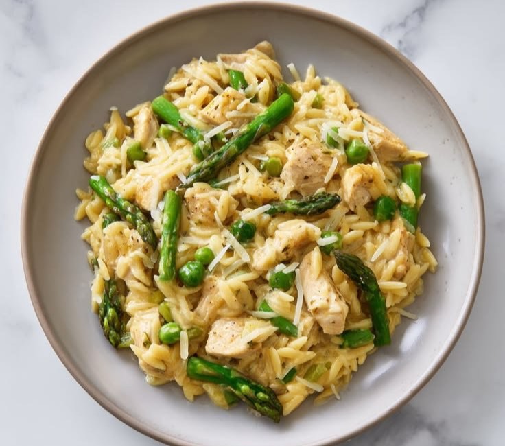 High Protein Chicken Orzo