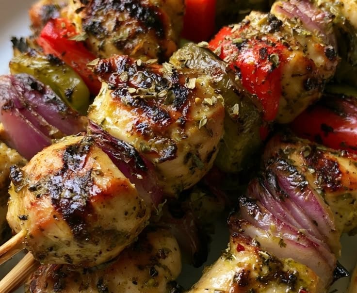 Greek Marinated Chicken Kabobs