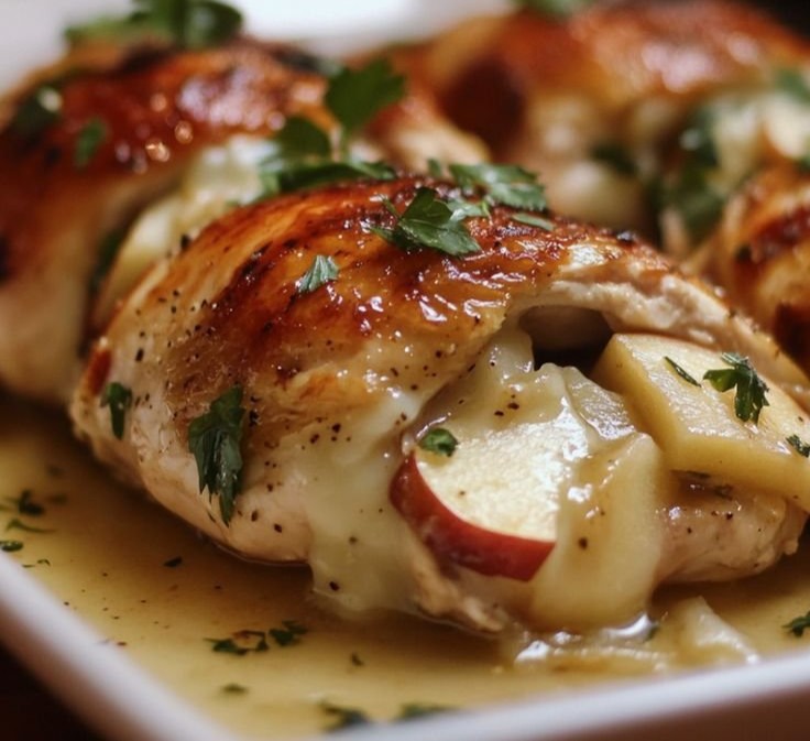 Apple and Brie Stuffed Chicken Easy