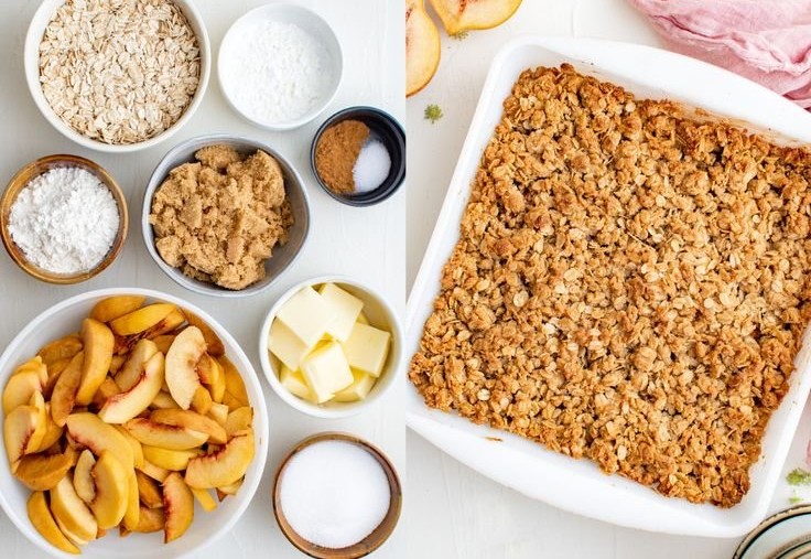 Old-Fashioned Peach Crisp: Easy