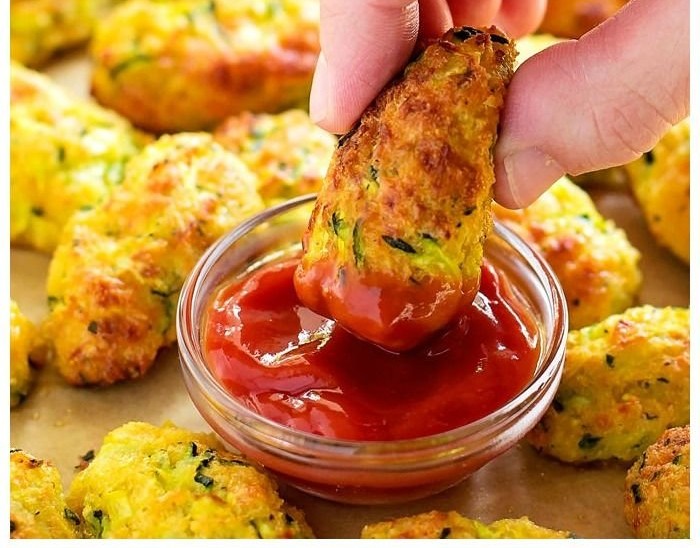 Cheesy Zucchini Tots