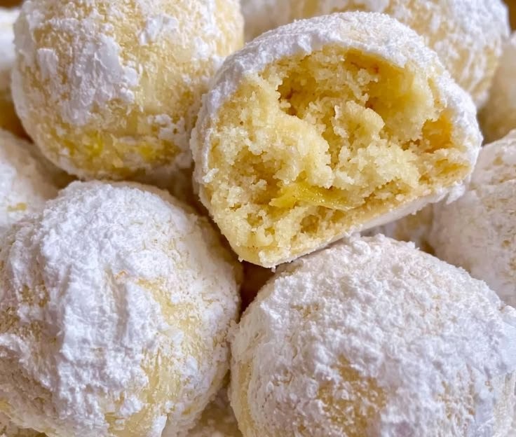 Lemon Snowball Cookies