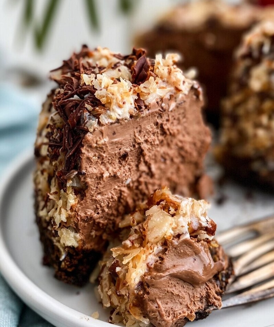 German Chocolate Cheesecake