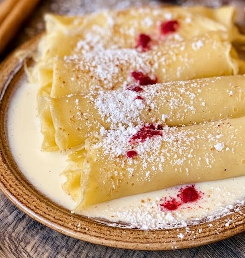 Eggnog Crepes