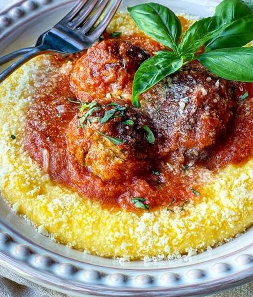 Meatballs with Polenta