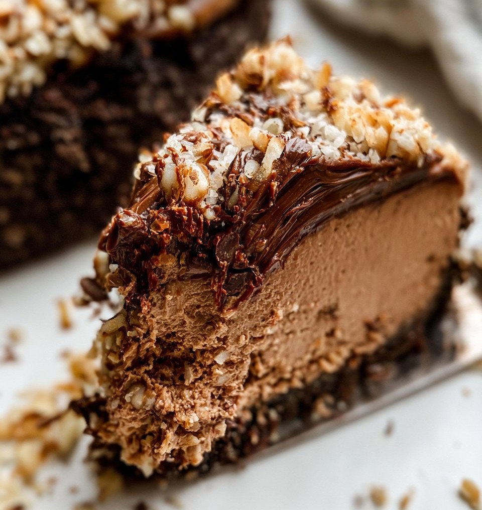 German Chocolate Cheesecake