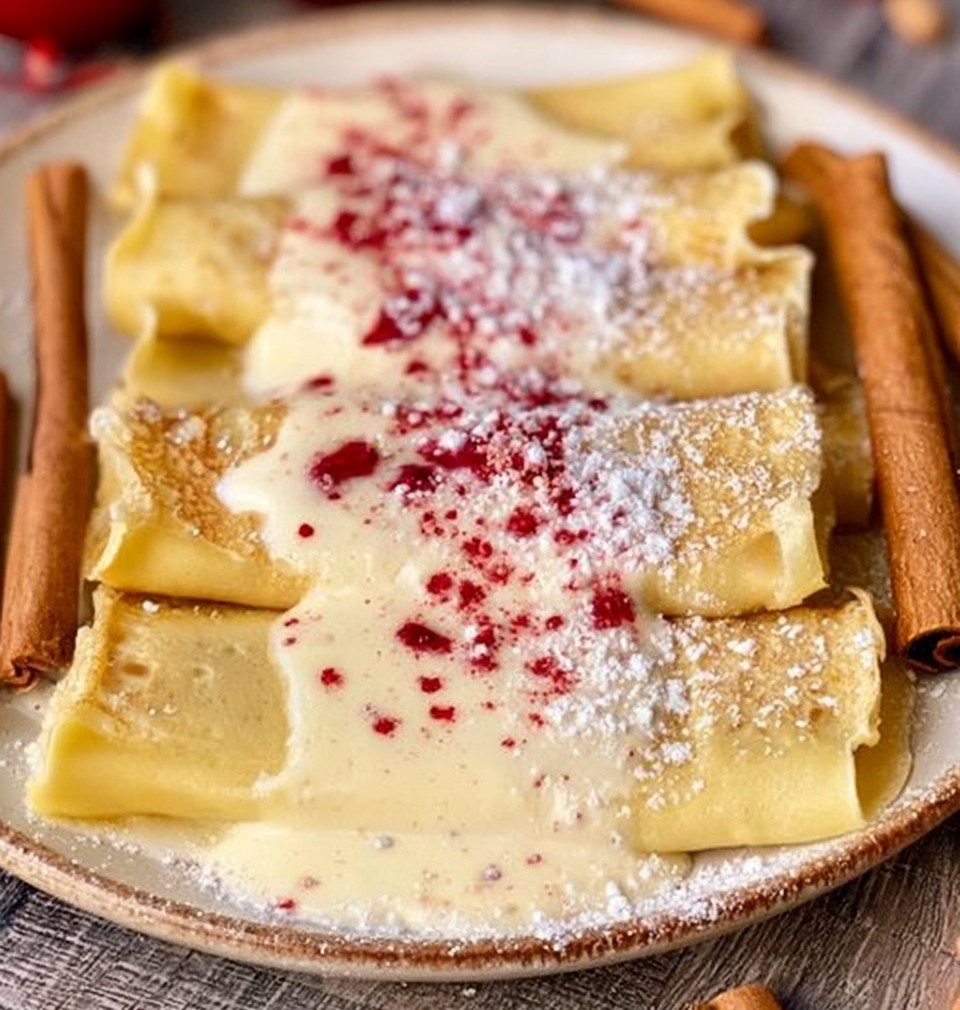 Eggnog Crepes