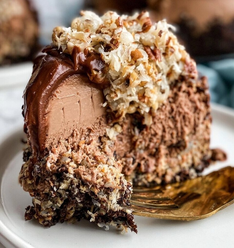 German Chocolate Cheesecake