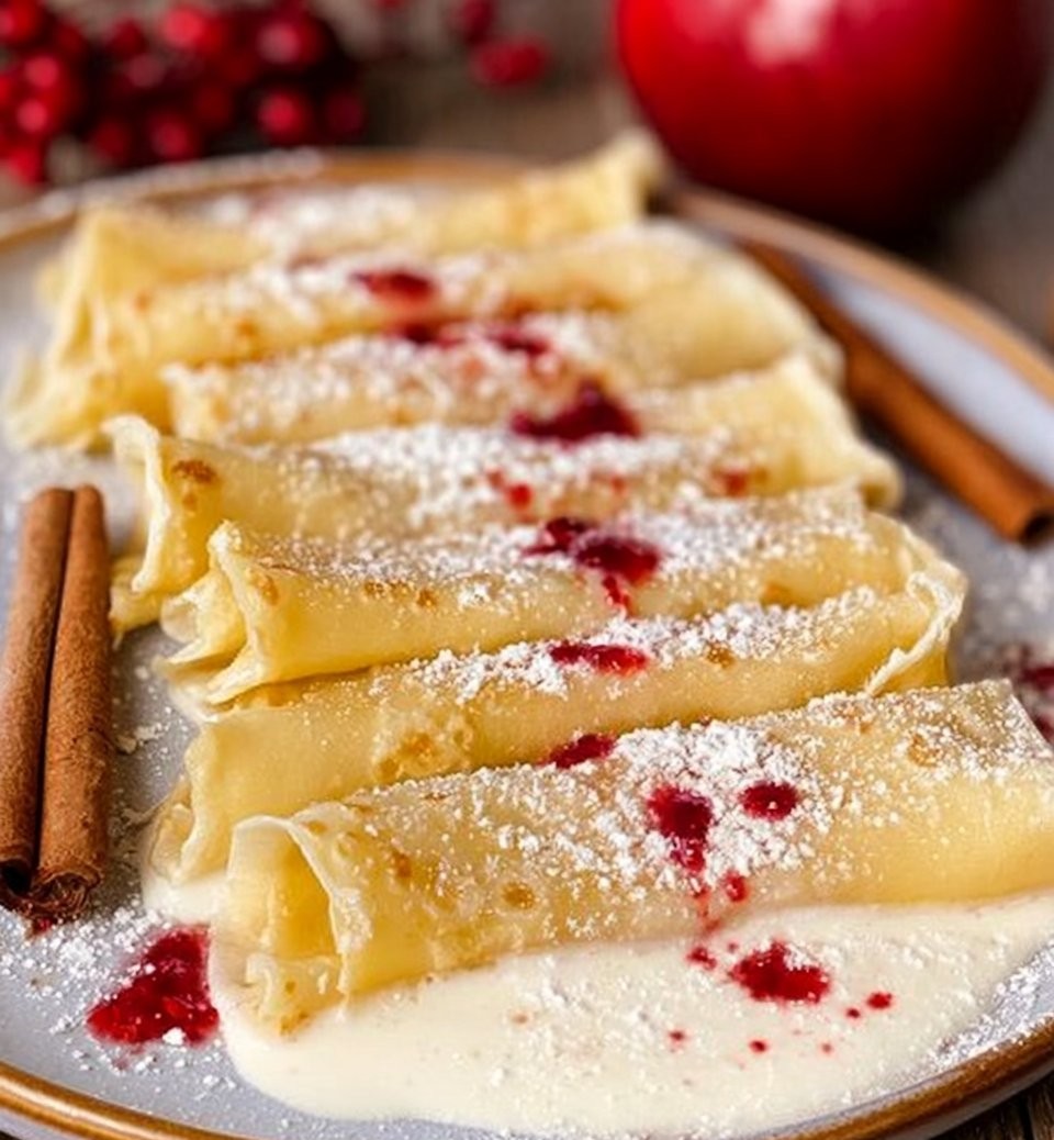 Eggnog Crepes