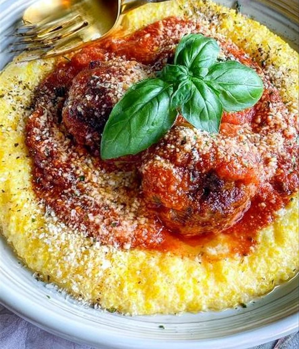 Meatballs with Polenta